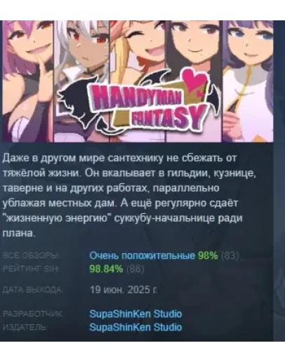 Handyman Fantasy АВТОДОСТАВКА STEAM РОССИЯ