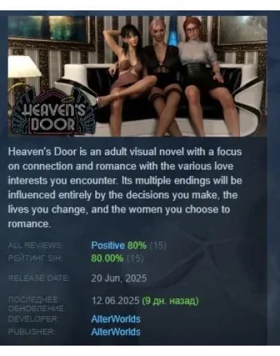 Heaven's Door АВТОДОСТАВКА STEAM РОССИЯ