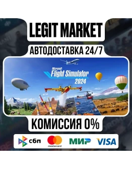 Microsoft Flight Simulator 2024 / Steam АВТО / РУ + МИР