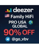 Deezer Семейный HiFi 1M Глобально PRO