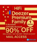 Deezer Семейный HiFi 1M Глобально PRO