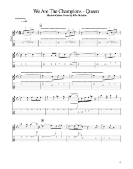 Табы Kfir Ochaion - Queen - We Are The Champions