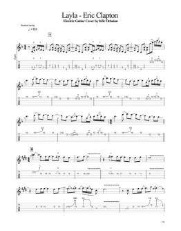 Табы Kfir Ochaion - Eric Clapton - Layla - Electric