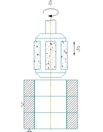 Схема обработки хонингование отверстия в компасе