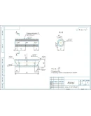 Чертеж калибр-пробка 35H7 и деталировка в компасе