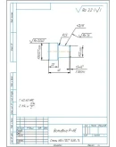 Чертеж калибр-пробка 35H7 и деталировка в компасе