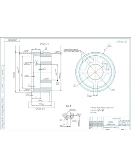 Наладки технологические корпус подшипника в компасе