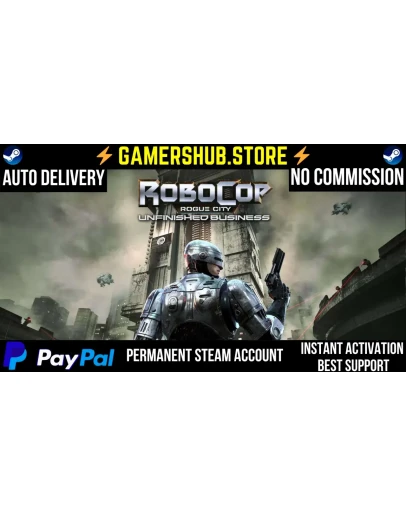 RoboCop: Rogue City Unfinished Business STEAM + PAYPAL
