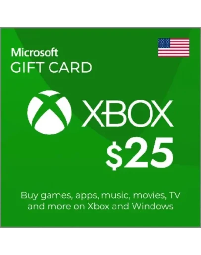 Xbox Live Gift Card 25 USD Xbox Live Key UNITED STATES