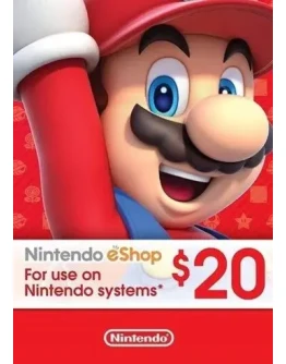 Nintendo eShopCard 20 CADКлюч картаНинтендоКанада