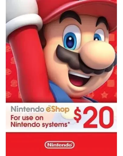 Nintendo eShopCard 20 CADКлюч картаНинтендоКанада