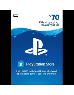 PlayStation Network Card 70 USDUAEPSN Key ОАЭ