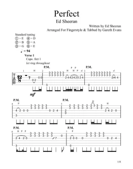 Табы Gareth Evans - Perfect Ed Sheeran