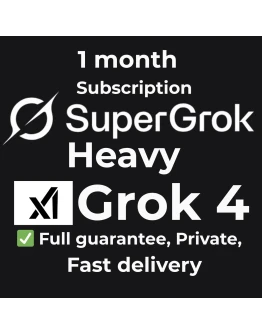 Grok AI xAI SuperGrok 4 Подписка 1 месяц