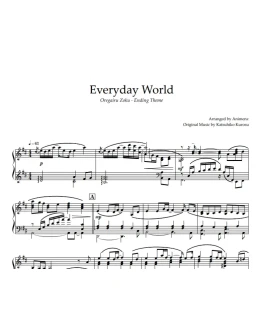 Ноты Animenz - Everyday World Oregairu Zoku ED