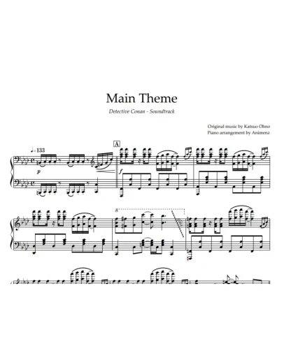 Ноты Animenz - Main Theme Detective Conan OST