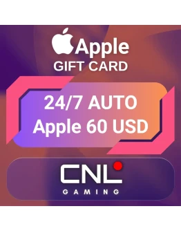 24/7 АВТО Apple 60 долларов США (подарочная карта)