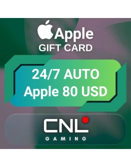 24/7 АВТО Apple 80 долларов США (подарочная карта)