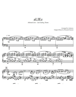 Ноты Animenz - aLIEz Aldnoah.Zero ED2 Hiroyuki Sawano Ноты Animenz - aLIEz Aldnoah.Zero ED2 Hiroyuki Sawano