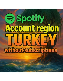 Регион учетной записи Spotify ТУРЦИЯ без подписки