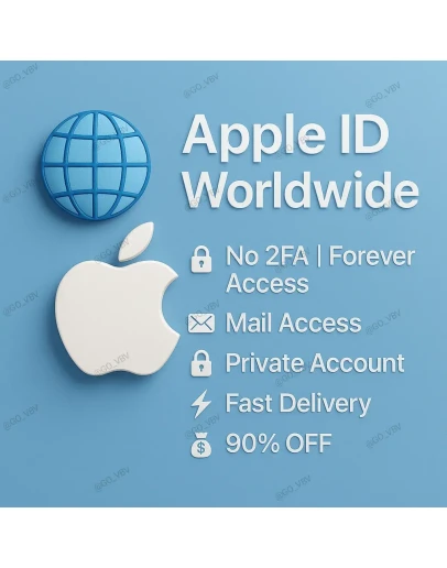 Apple ID по миру Без 2FA Быстрая доставка