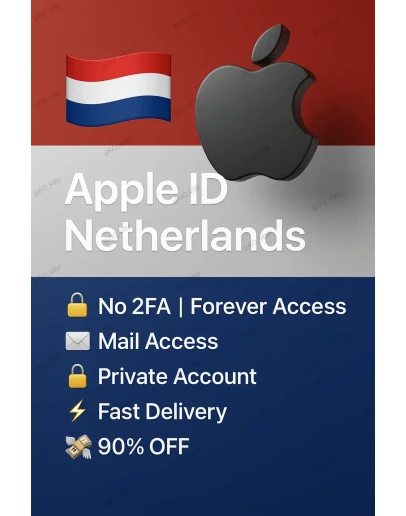 Apple ID Нидерланды Без 2FA Быстрый доступ