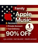 Apple Music Семейный 1M Глобально PRO US