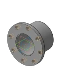 Чертеж и 3D модель детали стакан в программе компас