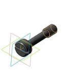 Рабочий чертеж и 3D-модель детали винт невыпадающий