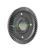 Модель детали колесо зубчатое коническое в компасе