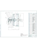 Чертеж трехкулачкового клинового патрона D250 в компасе