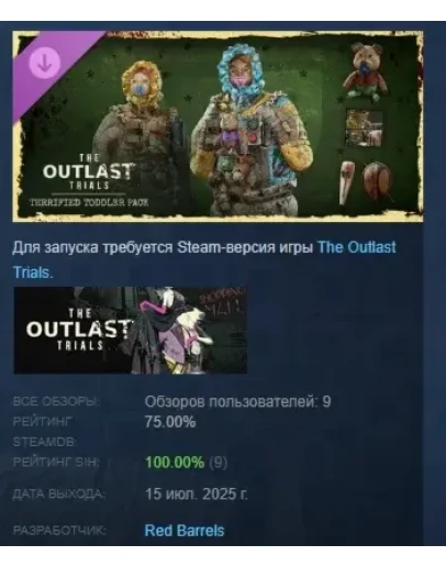 The Outlast Trials - Terrified Toddler Pack DLC STEAM