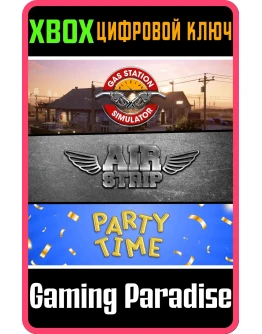 GAS STATION SIMULATOR, AIRSTRIP DLC AND PARTY TIME DLC