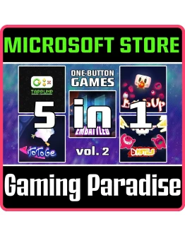 ONE BUTTON GAMES 5-IN-1 VOL. 2 (WINDOWS) PC (WIN) КЛЮЧ/