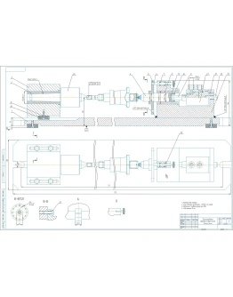 Чертеж приспособления с делительным устройством
