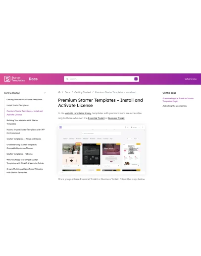 Лицензия Starter Templates на год/навсегда оригинальная