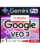 Google Gemini AI Pro + One 12 месяцев, VEO 3 + 2 ТБ,