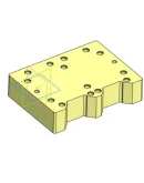Чертеж и 3D модель детали ложемент верхний УС.03.00.084 Чертеж и 3D модель детали ложемент верхний УС.03.00.084