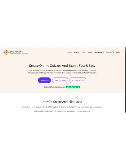 Последняя версия плагина Quiz Maker Pro GPL