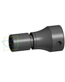 Чертеж и 3D модель детали валик в программе компас 3D