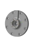 Чертеж и 3д модель детали крышка в программе компас