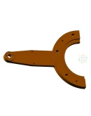 Чертеж и 3д-модель детали рычаг в компас 3D