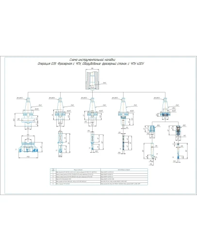 Наладка инструментальная фрезерно-сверлильная в компасе