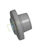 Чертеж и 3д-модель детали втулка в программе компас