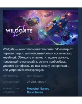 Wildgate АВТОДОСТАВКА STEAM РОССИЯ