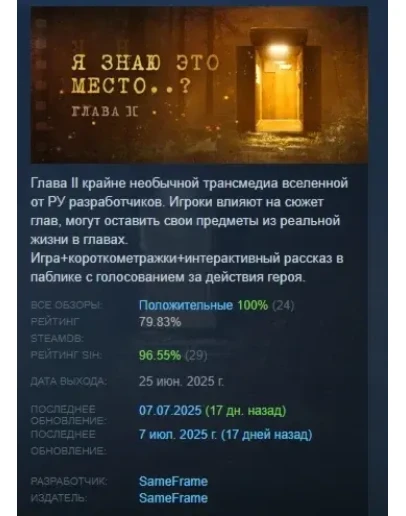 Я знаю это место..? глава II АВТОДОСТАВКА STEAM РОССИЯ
