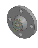 Чертеж и 3D модель детали крышка в программе компас