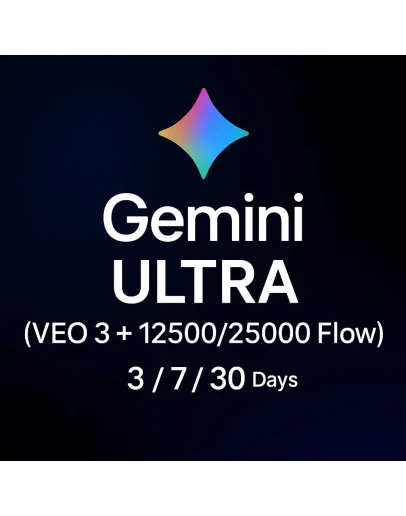 СЧЕТ GEMINI ULTRA НА 3/7/30 ДНЕЙ (VEO 3)