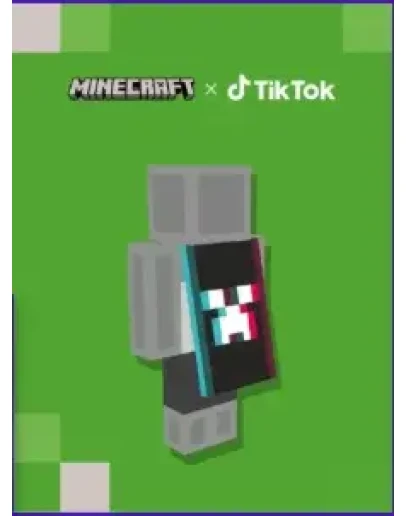 ПЛАЩ ИЗ СТАРОГО TIKTOK MINECRAFT FOLLOWERS CAPE КE