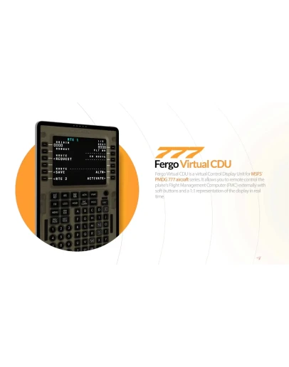 FERGO Virtual CDU for PMDG 777 MSFS